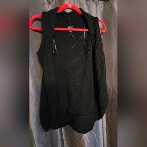 AB Studio Black Knitwear Vest